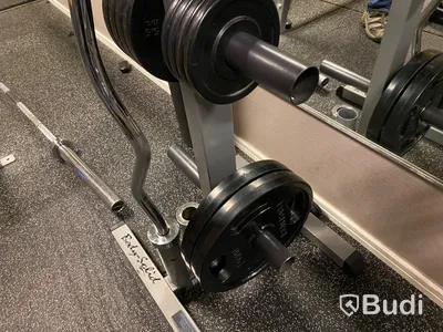 Curlstång med ställning och vikter Body Solid