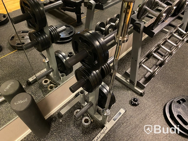 Curlstång med ställning och vikter Body Solid