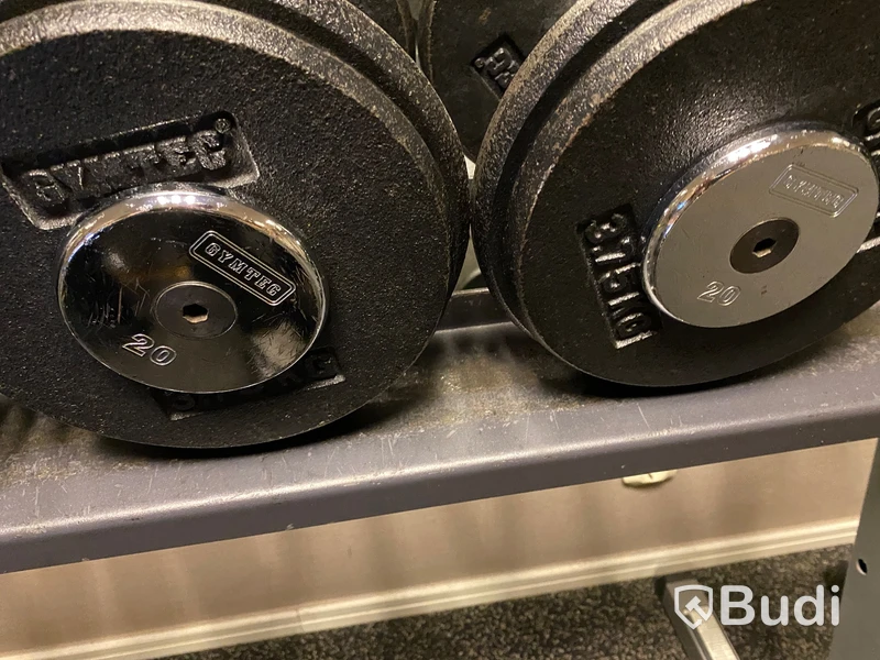 Hantelset Gymtec ink ställning