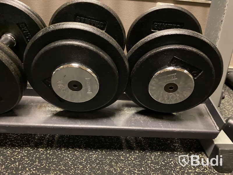 Hantelset Gymtec ink ställning