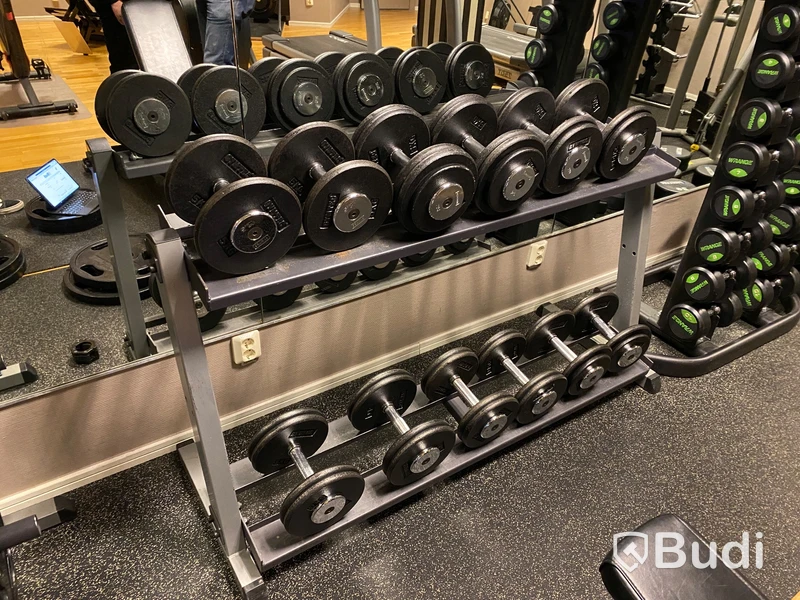 Hantelset Gymtec ink ställning