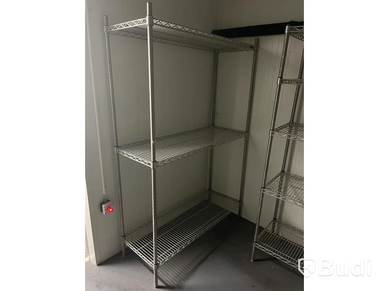 2st hyllor med trådhyllplan 120x180cm