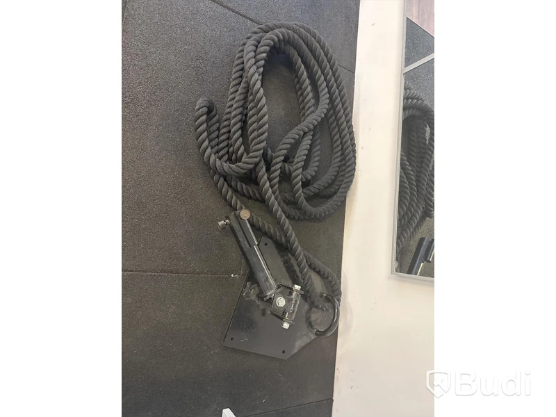 Battle rope och joystick för skivstång