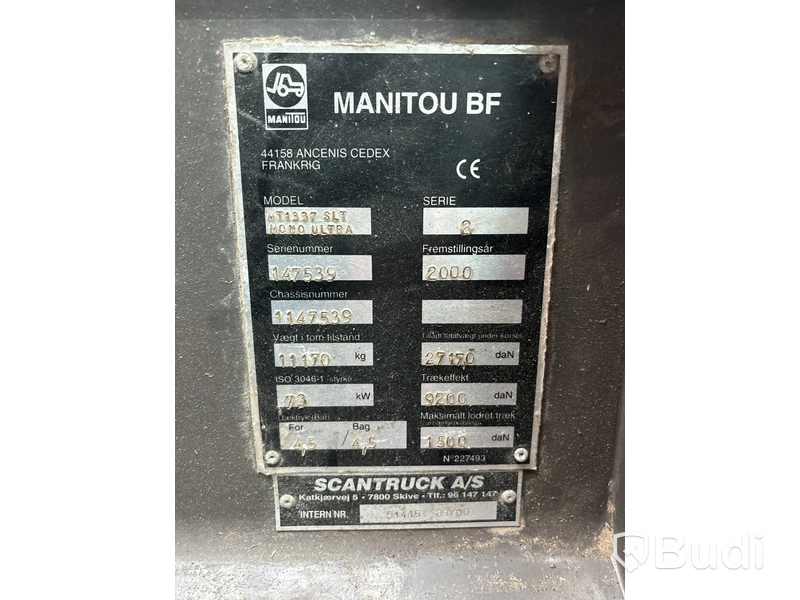 Teleskoplastare Manitou MT 1137 | 4777h | 2000