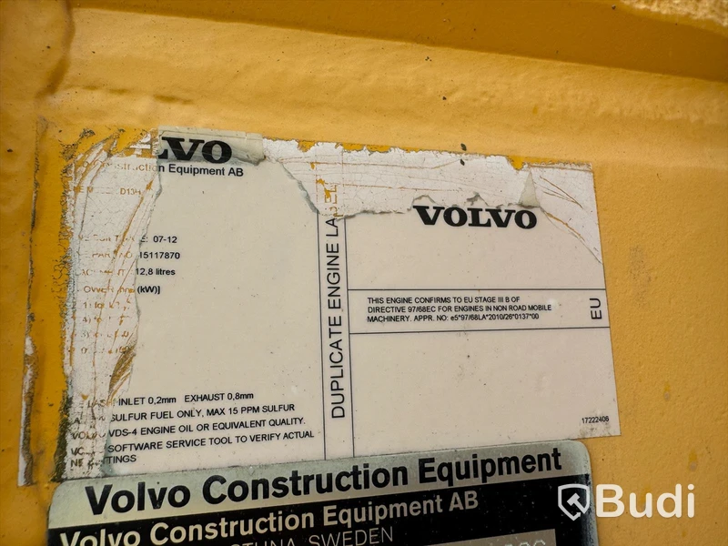 Volvo L180G - 2012 - EXPORT momsfri försäljning inom EU. Chassi no: VCEL180GP00019735 - Köpare: P.W. SAKBUD PRZEMYSLAW SAK, VAT PL4990414552 , Land: Polen, Intrastat HS code: 84295200, Vikt: 29700 kg