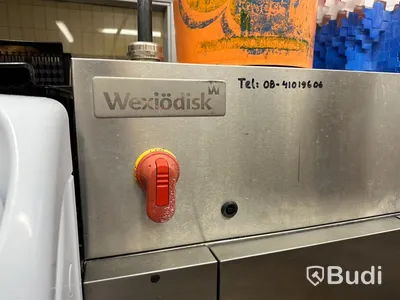 Automatiserad Huvdiskmaskin (Weixödisk WD 211E) med transportband, in och utmatningsbänk samt diskbacksbanor