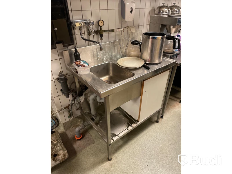 Mindre diskbänk med ho, 95x65x90 cm