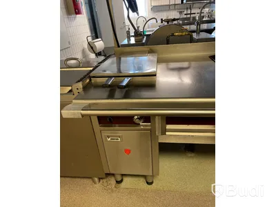 Charvet Gasolspis med integrerad induktionshäll, Dubbel pastakokare, 298x100x88 cm