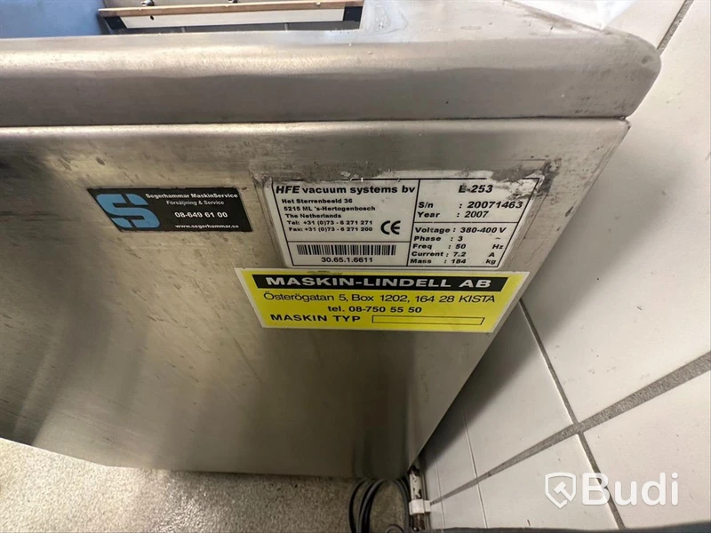 Vaccmaskin, HFE Vaccum E-253, 75x69x95 cm
