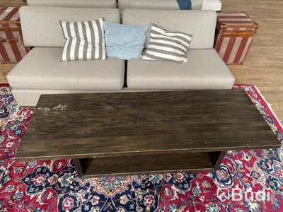 Soffbord samt Grå Soffa