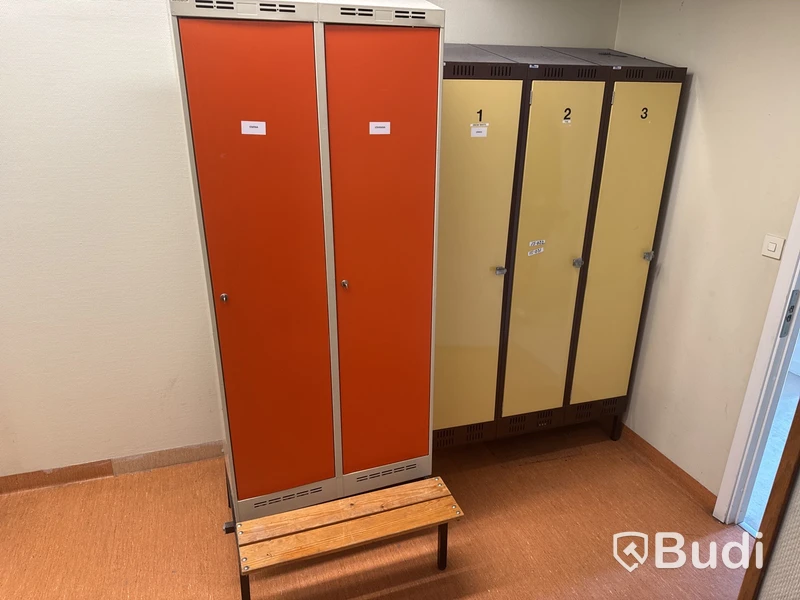 2 st Omklädningsskåp