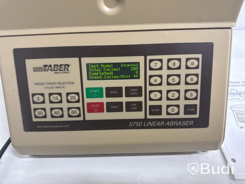 Nötningsmaskin/testare inom lackarbeten Taber 5750 linear abraser