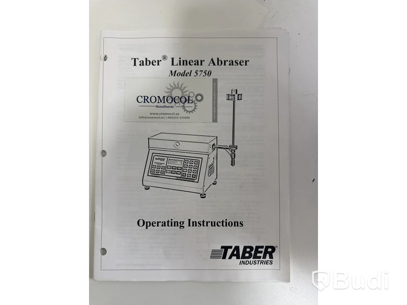 Nötningsmaskin/testare inom lackarbeten Taber 5750 linear abraser