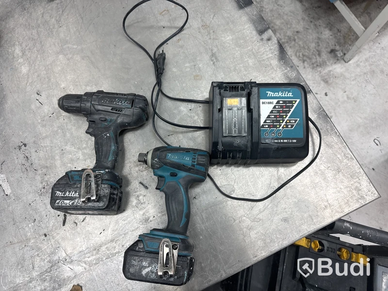 2 st Makita skruvdragare inkl. Batteri och laddare