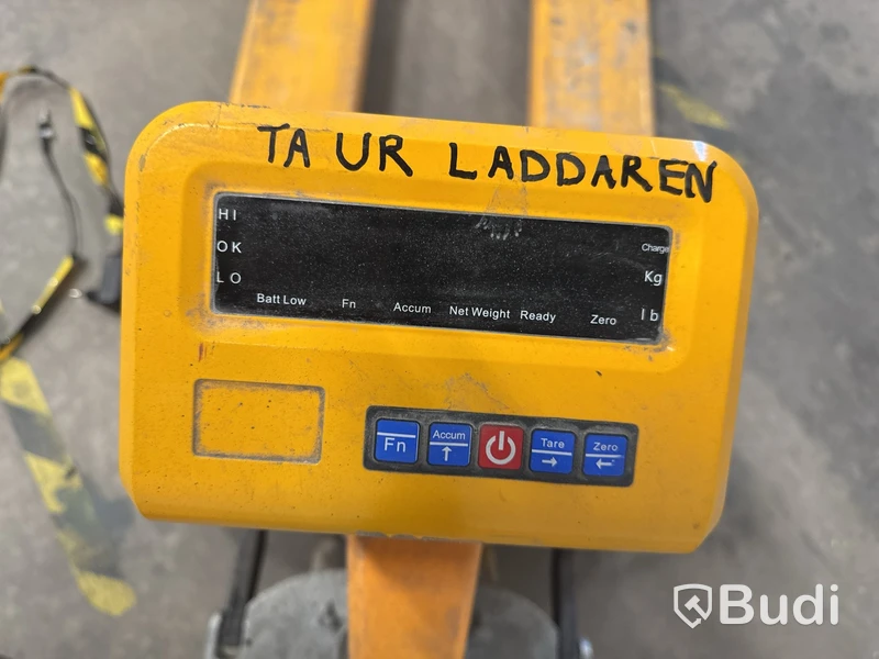 Pallyftare med våg 2000 kg