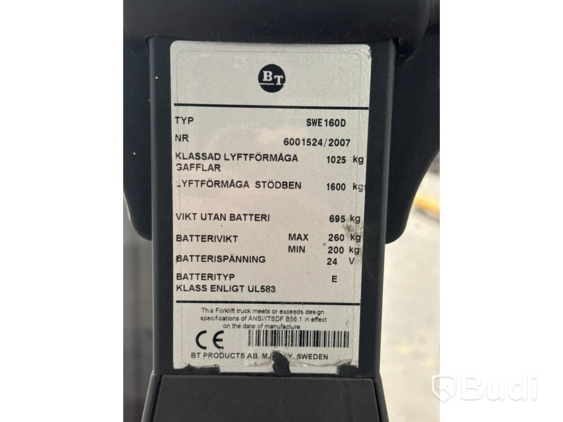 Ledstaplare BT SWE 160D -2008