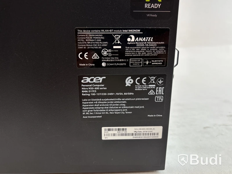 Stationär gamingdator Acer Nitro N50-600. OBS! Inget OS.