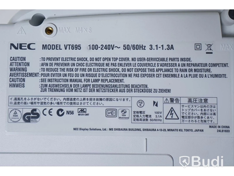 Projektor NEC VT695