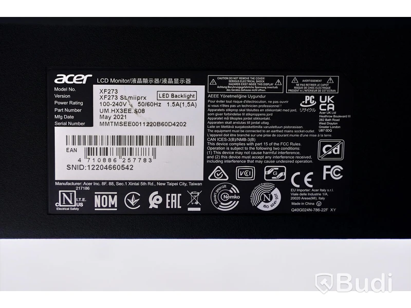Datorskärm - Acer XF273
