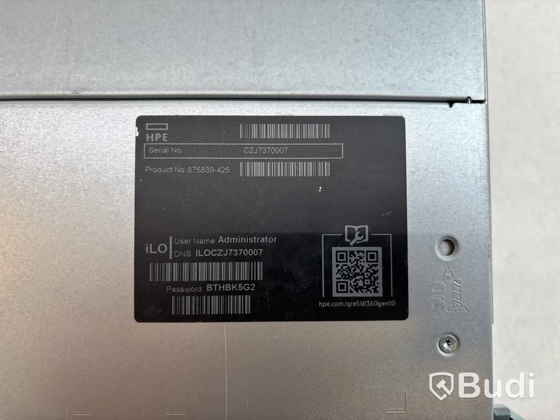 Server HPE ProLiant DL360 Gen10. OBS! Ej funktionstestat