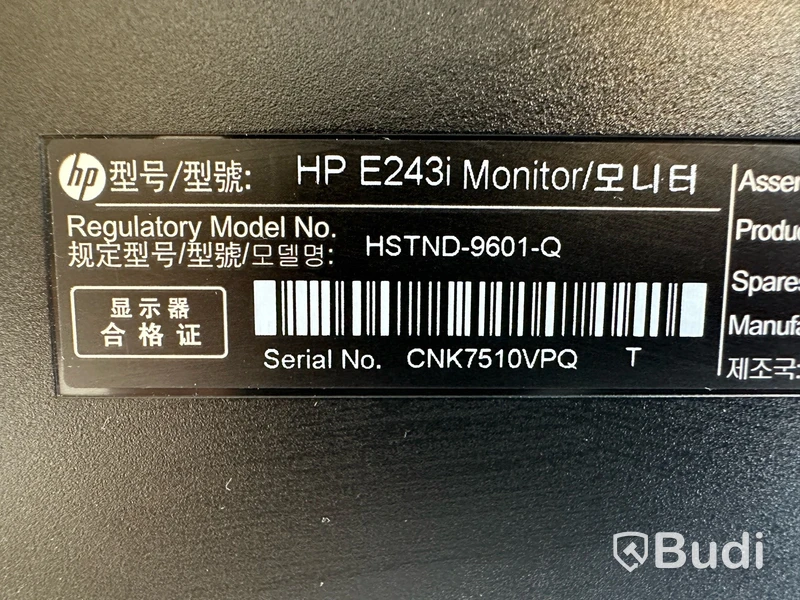 Datorskärm HP E243i 24 tum.