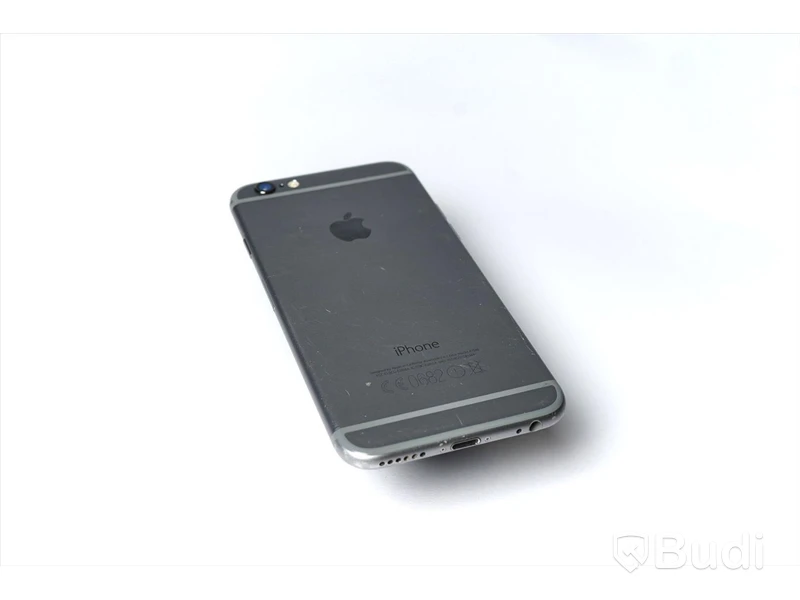 iPhone 6, 16 GB utan tillbehör, sprucken skärm.