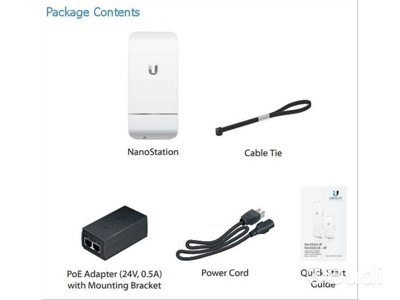 3 st. Accesspunkter Ubiquiti NanoStation Loco M2 (PoE)