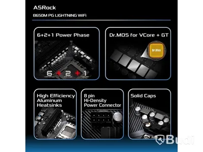 Moderkort ASRock B650M PG Lightning WiFi