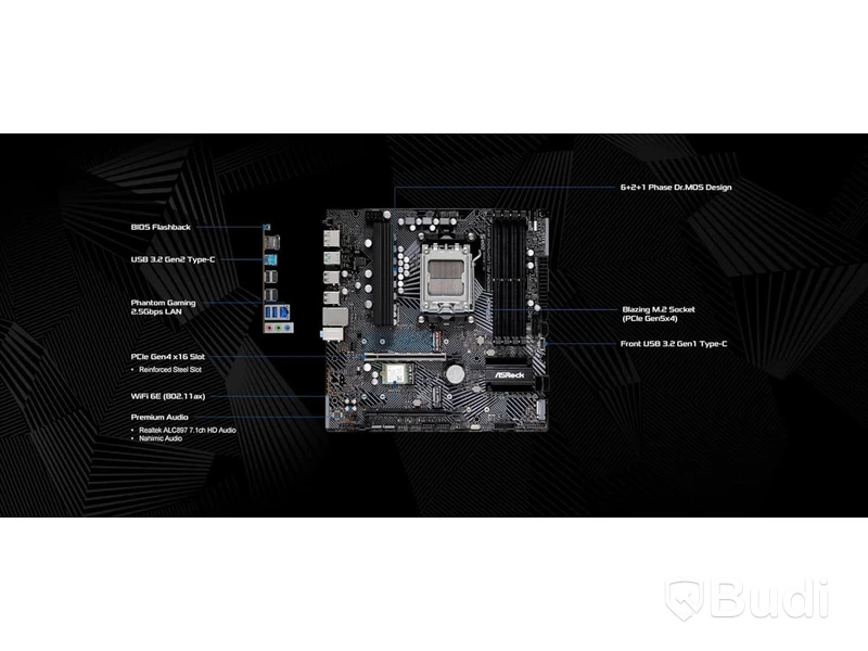 Moderkort ASRock B650M PG Lightning WiFi