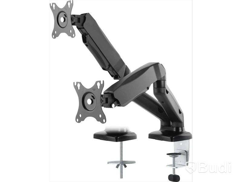 Skärmfäste DELTACO Office, Fäste Dual Desk Gas Spring 17-32 tum