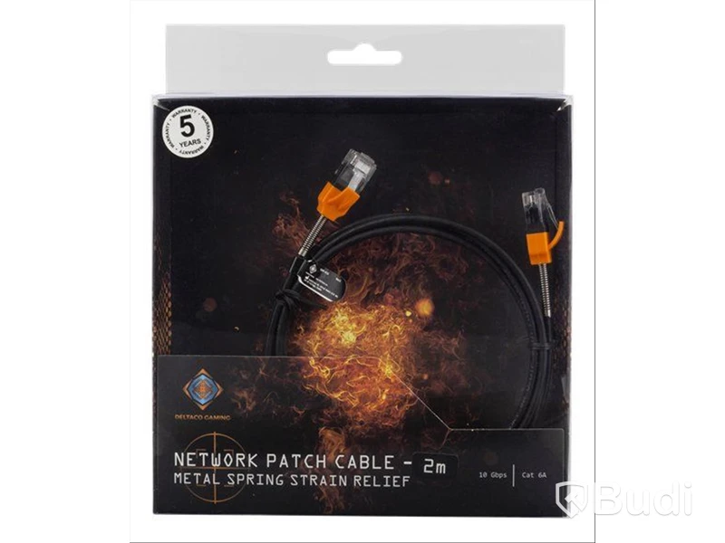 8 st. Nätverkskabel Deltaco Gaming (Svart)