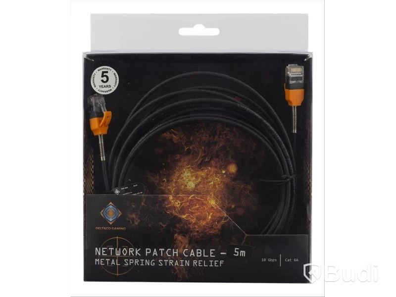 8 st. Nätverkskabel Deltaco Gaming (Svart)