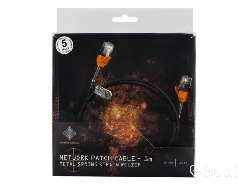 8 st. Nätverkskabel Deltaco Gaming (Svart)