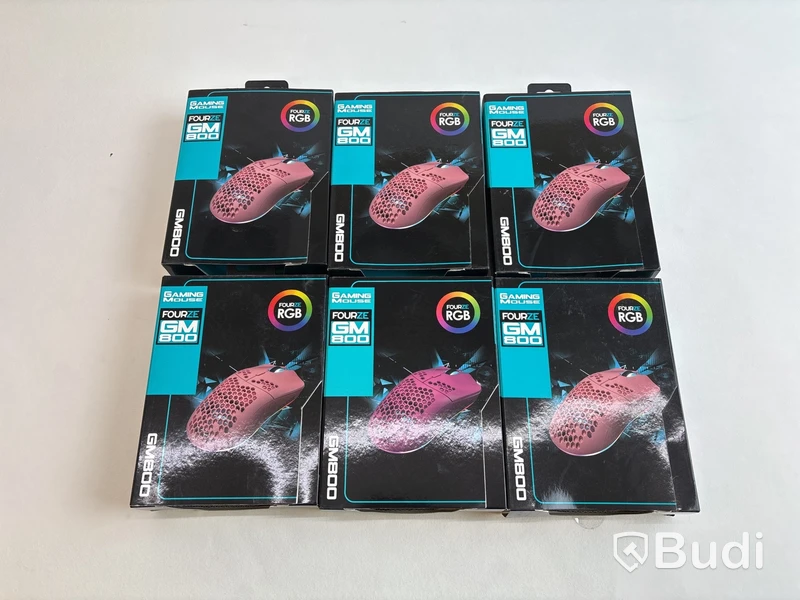 6 st. Gamingmus Fourze GM 800, olika färger