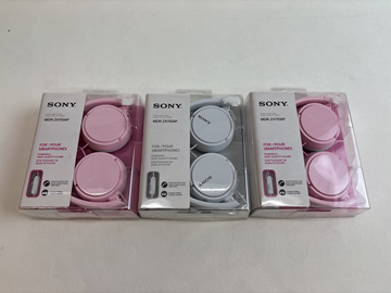 (NY) 3 st. Hörlurar Sony MDR-ZX110AP, olika färger