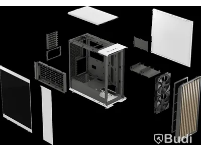 Datorchassi Fractal Design North Vit TG