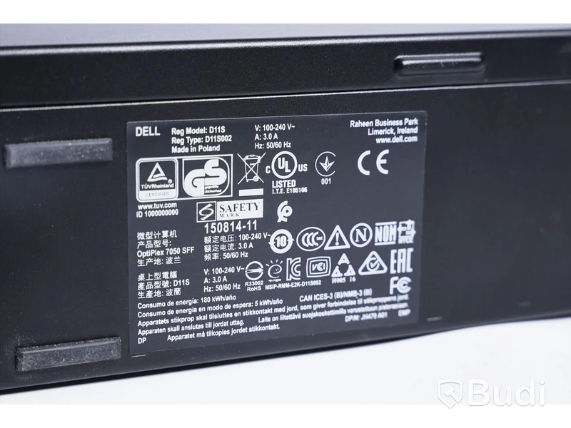 Dell OptiPlex 7050 OBS! Rensad & Saknar operativsystem
