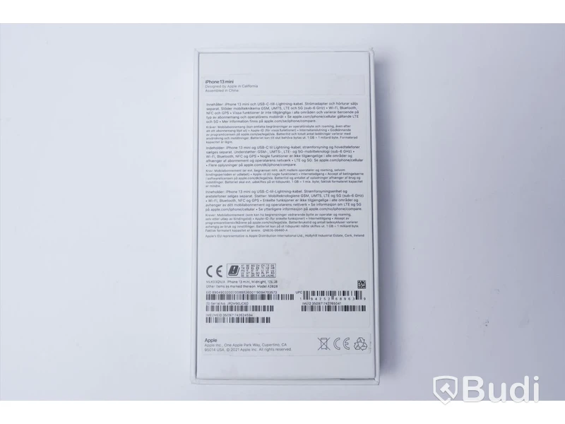 iPhone 13 mini - Midnight 128 GB, 100 procent batterihälsa. Saknar laddare