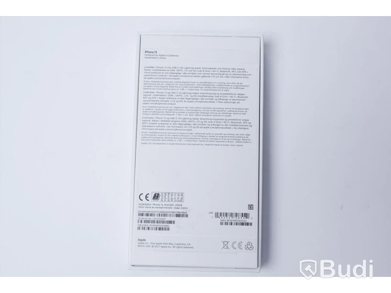 iPhone 13 - Midnight 256 GB, 100procent batterihälsa. Saknar laddare