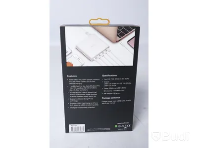 Multiladdare - MACLINE, 80W, USB-C och USB-A 5-port