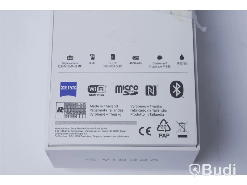 Sony Xperia 5 II - XQ-AS52, 128 GB. Okänd batterihälsa. Inkl laddare.