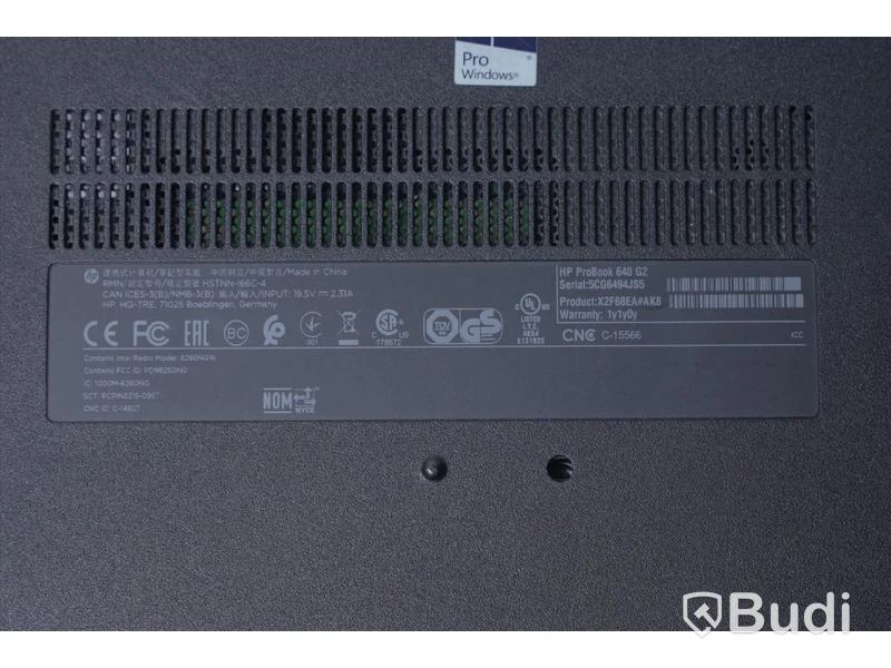 Dator - HP Probook 640 G2. Saknar laddare och operativsystem