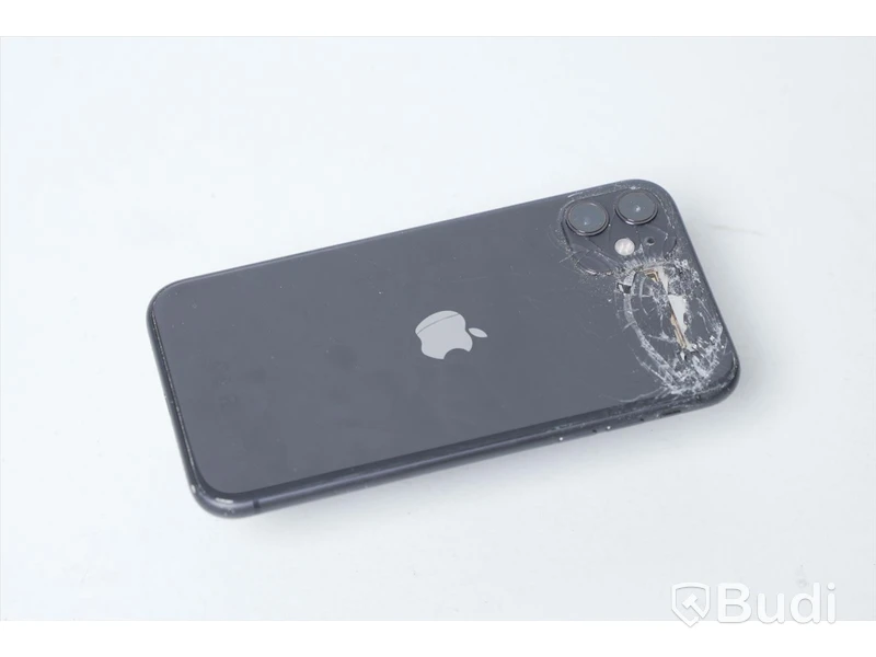 iPhone 11 64GB - Batterihälsa: 92 procent, Skadad baksida