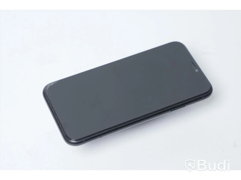 iPhone XR 64GB - Batterihälsa: 87 procent, Skärmen har sprickor samt repor