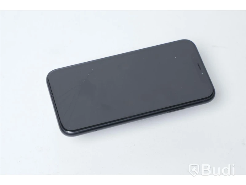 iPhone XR 128GB - Batterihälsa: 99 procent, Skärmen har sprickor samt repor