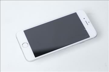iPhone 6S 64GB - Batterihälsa: 96 procent, Skärmen har sprickor samt repor