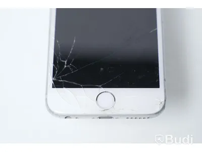 iPhone 6S 64GB - Batterihälsa: 73 procent, Skärmen har sprickor samt repor
