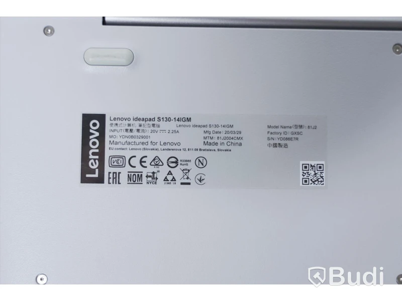 Lenovo Ideapad S130-14IGM, laddare ingår ej