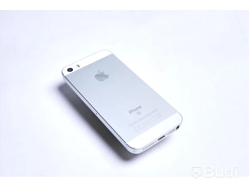 iPhone SE - 16 GB, osäker batterihälsa. Saknar laddare. Sprucken baksida