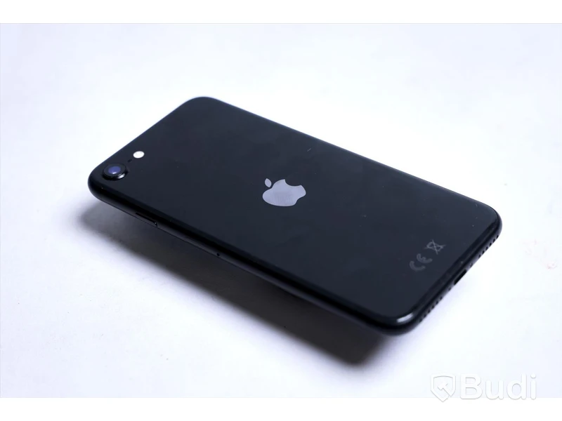 iPhone SE - 64 GB, 100 procent batterihälsa. Saknar laddare